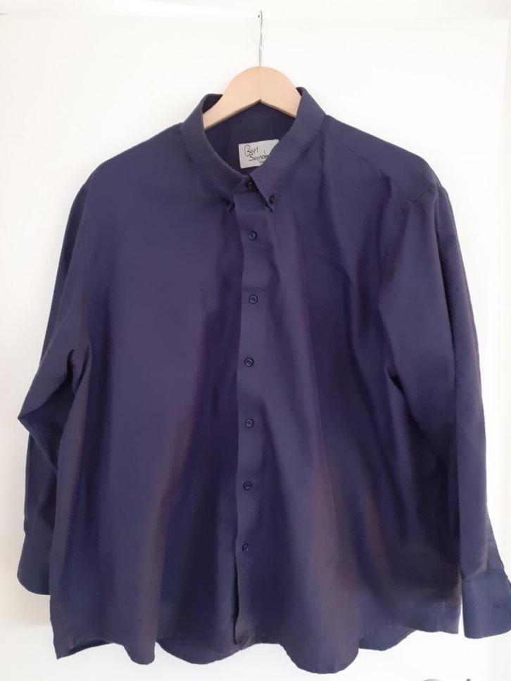 Paars katoenen overhemd maat XXL met lange mouwen, Kleding | Heren, Overhemden, Zo goed als nieuw, Overige halswijdtes, Paars