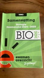 ExamenOverzicht - Samenvatting Examenstof Biologie VWO, Ophalen of Verzenden, Nederlands, Overige niveaus, ExamenOverzicht