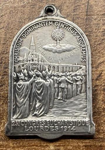 Lourdes Pilgrimage 1914. Medal by Penin. beschikbaar voor biedingen