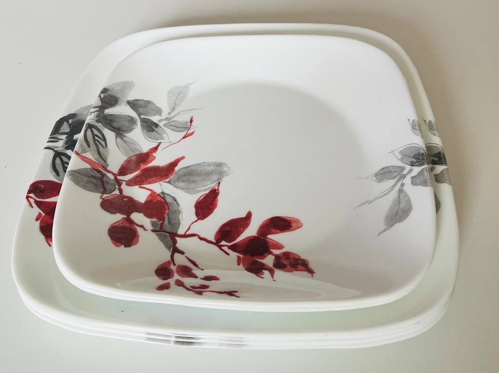 4borden 26,5 cm.+2 borden 23cm. Corelle USA, Ophalen of Verzenden