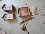 2 nestkastjes vleermuis kast en 2 hangers, Ophalen of Verzenden, Gebruikt, Overige typen