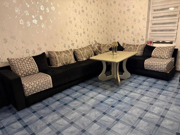 Complete Marokkaanse Zithoek met Tafel, Huis en Inrichting, Banken | Complete zithoeken, Gebruikt, Stof, Ophalen
