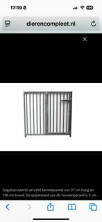 2x kennel panelen laag met deur., Ophalen, Hondenkennel, Gebruikt, 65 tot 100 cm