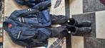 Motor pakken  nieuw  zwarte broek en donkerblouw jassen, Kleding | Heren, Jassen | Winter, Ophalen, Nieuw, Overige maten, Zwart