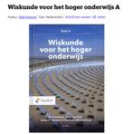 Wiskunde voor het hoger onderwijs.  Deel A, Boeken, Ophalen of Verzenden, Beta, Nieuw, HBO