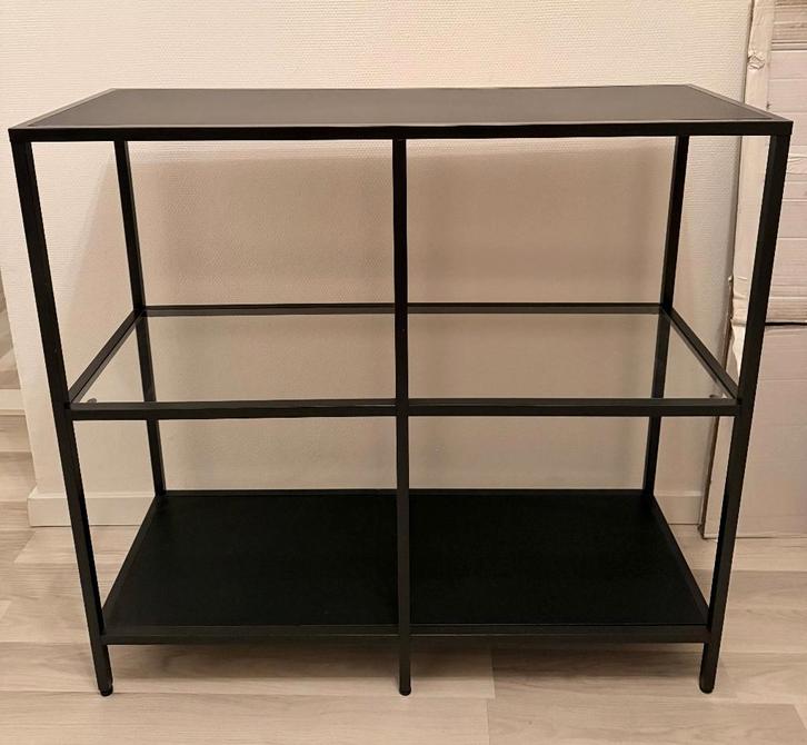 Zwart kastje IKEA Vittsjo 93h x 100b x 36d, Huis en Inrichting, Kasten | Dressoirs, Zo goed als nieuw, 50 tot 100 cm, 25 tot 50 cm