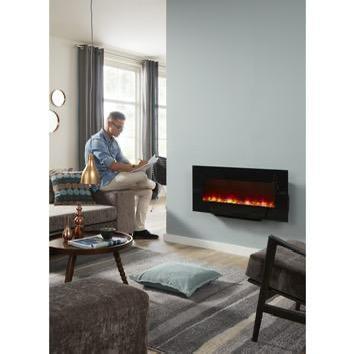 Elektrische Hanghaard | Livin Flame Brighton, Huis en Inrichting, Haarden, Gebruikt, Elektrische haard, Ophalen