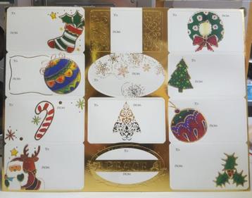 Kerst kado stickers beschikbaar voor biedingen