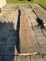 Eiken boomstam plank / balk -8cm dik, 40cm breed, 300cm lang, Doe-het-zelf en Verbouw, Hout en Planken, Ophalen, Gebruikt, Eiken