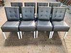 8 eetkamerstoelen, Ophalen, Overige materialen, Gebruikt, Zwart