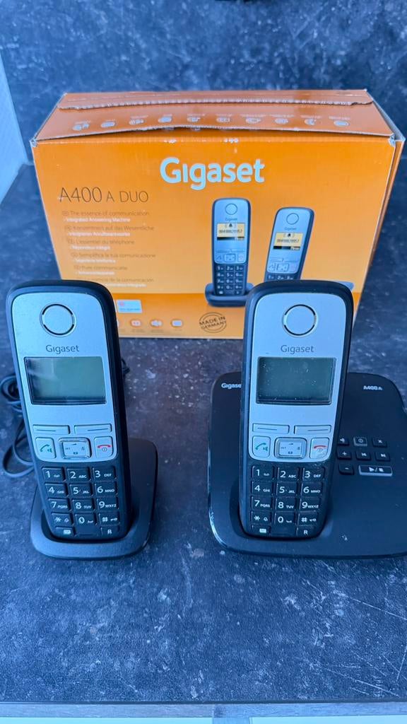 Nette Gigaset A400A Duo, Ophalen of Verzenden, 2 handsets