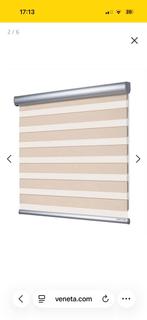 Duo rolgordijn transparant beige Veneta, Beige, Nieuw, 150 tot 200 cm, 50 tot 100 cm