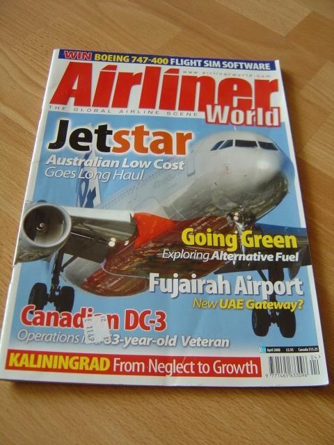 Airliner World apr 2008 & Ilyshin IL-76TD poster, Boeken, Tijdschriften en Kranten, Zo goed als nieuw, Overige typen, Ophalen of Verzenden