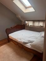 Antiek houten bed 140 x 200, Antiek en Kunst, Antiek | Meubels | Bedden, Ophalen