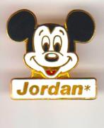 Disney Mickey Mouse Jordan emaille-goudkl. vintage pin., Verzamelen, Speldjes, Pins en Buttons, Zo goed als nieuw, Verzenden