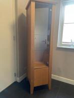Gratis vitrinekast – beukenhout en glas, Ophalen, Met deur(en), Glas, 50 tot 100 cm