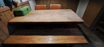 Antieke kloostertafel (loodzwaar) 80x160cm beschikbaar voor biedingen