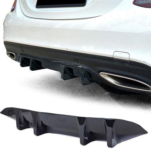 Diffuser Facelift Glans Zwart Voor Mercedes C Klasse W205 AM, Auto diversen, Tuning en Styling, Verzenden