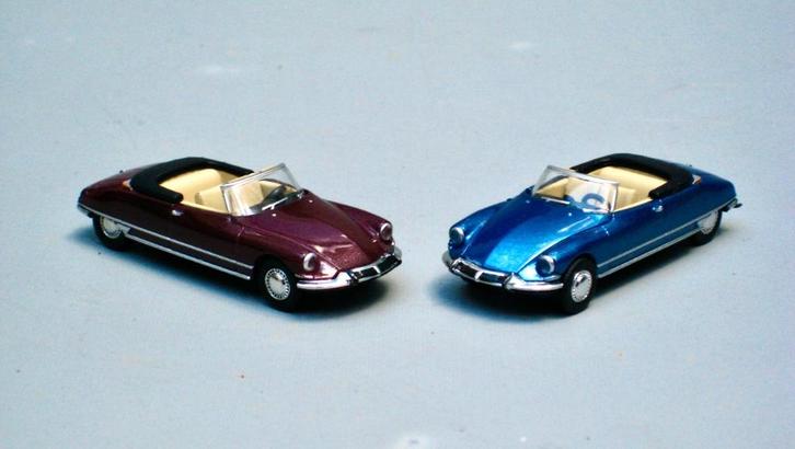 Citroen DS Cabriolet rood of blauw metallic Brekina 1:87, Hobby en Vrije tijd, Modelauto's | 1:87, Nieuw, Auto, Brekina, Ophalen of Verzenden