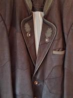 Trachten leren jas 56 leer Tiroler, Kleding | Heren, Ophalen, Zo goed als nieuw, Maat 56/58 (XL), Bruin