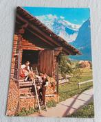 kaart klederdracht berner oberland zwitserland, Verzamelen, Ansichtkaarten | Buitenland, Ophalen of Verzenden, 1960 tot 1980, Gelopen