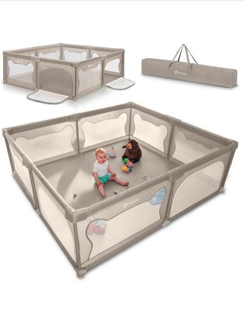 Grondbox/vloer box Lionelo Willow XL, Kinderen en Baby's, Boxen, Zo goed als nieuw, Rechthoekig, Ophalen