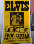 Elvis concert poster, Ophalen of Verzenden, Zo goed als nieuw, Rechthoekig Staand, Muziek