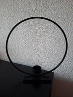 Waxinelichthouder zwart metaal, Huis en Inrichting, Woonaccessoires | Kandelaars en Kaarsen, Ophalen of Verzenden, Zwart, Metaal