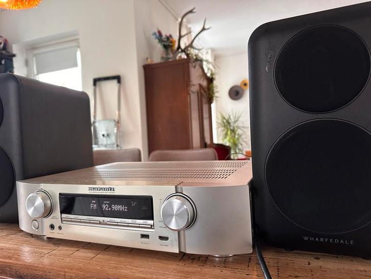 Marantz NR1504 + Wharfedale D320 Boekenplank Speakers, Audio, Tv en Foto, Versterkers en Receivers, Gebruikt, Stereo, Minder dan 60 watt