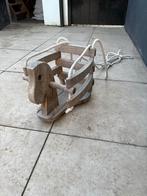 Vintage Houten Kinderschommel Paard, Ophalen, Gebruikt
