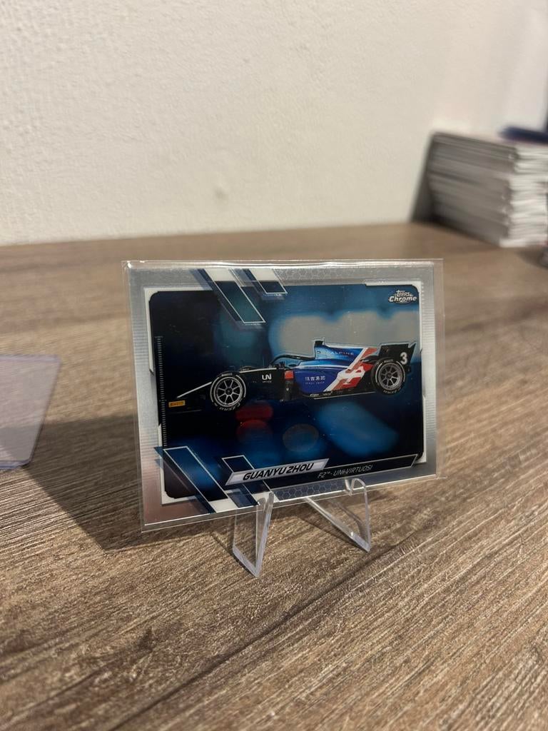 Guanyu Zhou 2021 Topps Chrome F1 #119 F2 Virtuosi, Ophalen of Verzenden, Zo goed als nieuw, Plaatje
