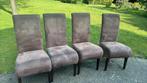4 Eettafel stoelen. Wacht nog 20 jaar en ze zijn vintage, Antiek en Kunst, Ophalen