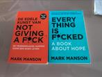 De edele kunst van not giving a fuck & Everything is Fucked, Ophalen of Verzenden, Gelezen, Mark Manson