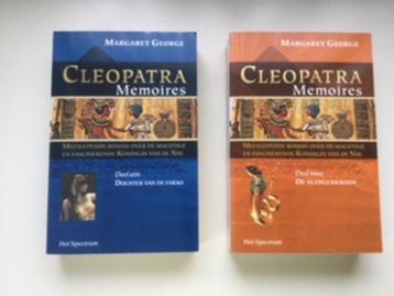 Cleopatra Memoires 2 boeken Margaret George beschikbaar voor biedingen