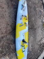 Surfset: 4 zeilen, mast, giek en mastvoet, Watersport en Boten, Windsurfen, Ophalen, Gebruikt, 250 tot 300 cm, Complete set