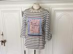 Mooie en aparte blouse mt.42 / JUST WHITE /3/4 mouw, JustWhite, Ophalen of Verzenden, Zo goed als nieuw, Maat 42/44 (L)