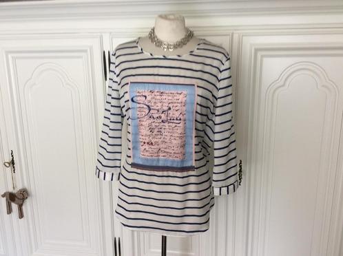 Mooie en aparte blouse mt.42 / JUST WHITE /3/4 mouw, Kleding | Dames, Blouses en Tunieken, Zo goed als nieuw, Maat 42/44 (L), Ophalen of Verzenden