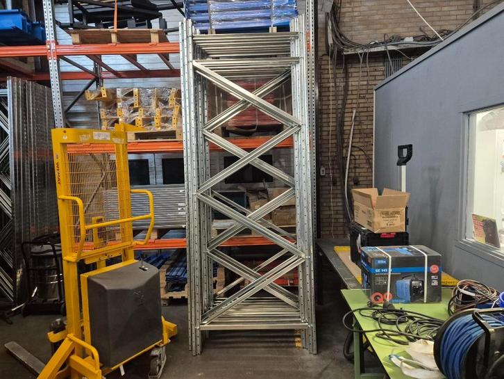 Palletstelling magazijnstelling rekken set 7,47mtr. koopje, Zakelijke goederen, Kantoor en Winkelinrichting | Magazijn, Stelling en Opslag