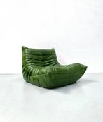 Togo 1-zits in groen leder van M. Ducaroy voor Ligne Roset., Huis en Inrichting, Banken | Sofa's en Chaises Longues, 100 tot 125 cm