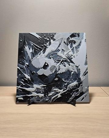 Pikachu 3D Print Schilderij beschikbaar voor biedingen