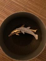 Prachtige broche met dolfijnen Swarovski, Verzenden, Zo goed als nieuw, Sieraad of Horloge