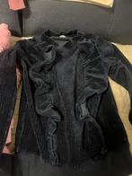 Zwarte trui met ruches - Maat 128/134, Kinderen en Baby's, Kinderkleding | Maat 134, Ophalen, Gebruikt, Meisje, Trui of Vest