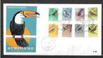 FDC E43 SURINAME VOGELSERIE UIT 1966, Postzegels en Munten, Ophalen of Verzenden, Gestempeld