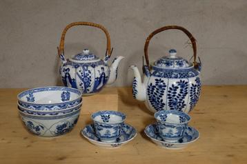 Chinees servies Lange Lijs kop en schotel  vintage antiek beschikbaar voor biedingen