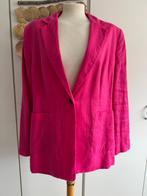 In zeer goede staat > Roze Linnen Blazer / C&A / maat 46, Kleding | Dames, Jasjes, Kostuums en Pakken, Verzenden, Maat 46/48 (XL) of groter