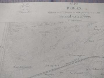 261 / Bergen Oostdorp Wimmernum Plattegrond 1923 beschikbaar voor biedingen