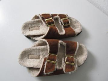 Gabor slippers, bontgevoerd, maat 41