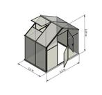 Broeikas Sanus L-3 (3,3 m²) 2,20 x 1,50 x 2,10 Polycarbonaat, Tuin en Terras, Kassen, Polycarbonaat, Ophalen of Verzenden, Aluminium