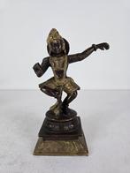 Beeld Krishna #2, brons, India, midden 20e eeuw, Ophalen of Verzenden