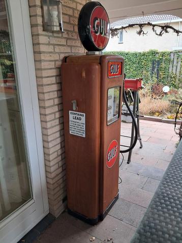 Prachtige model Rat Look Style Wayne Gulf benzinepomp 1950 beschikbaar voor biedingen